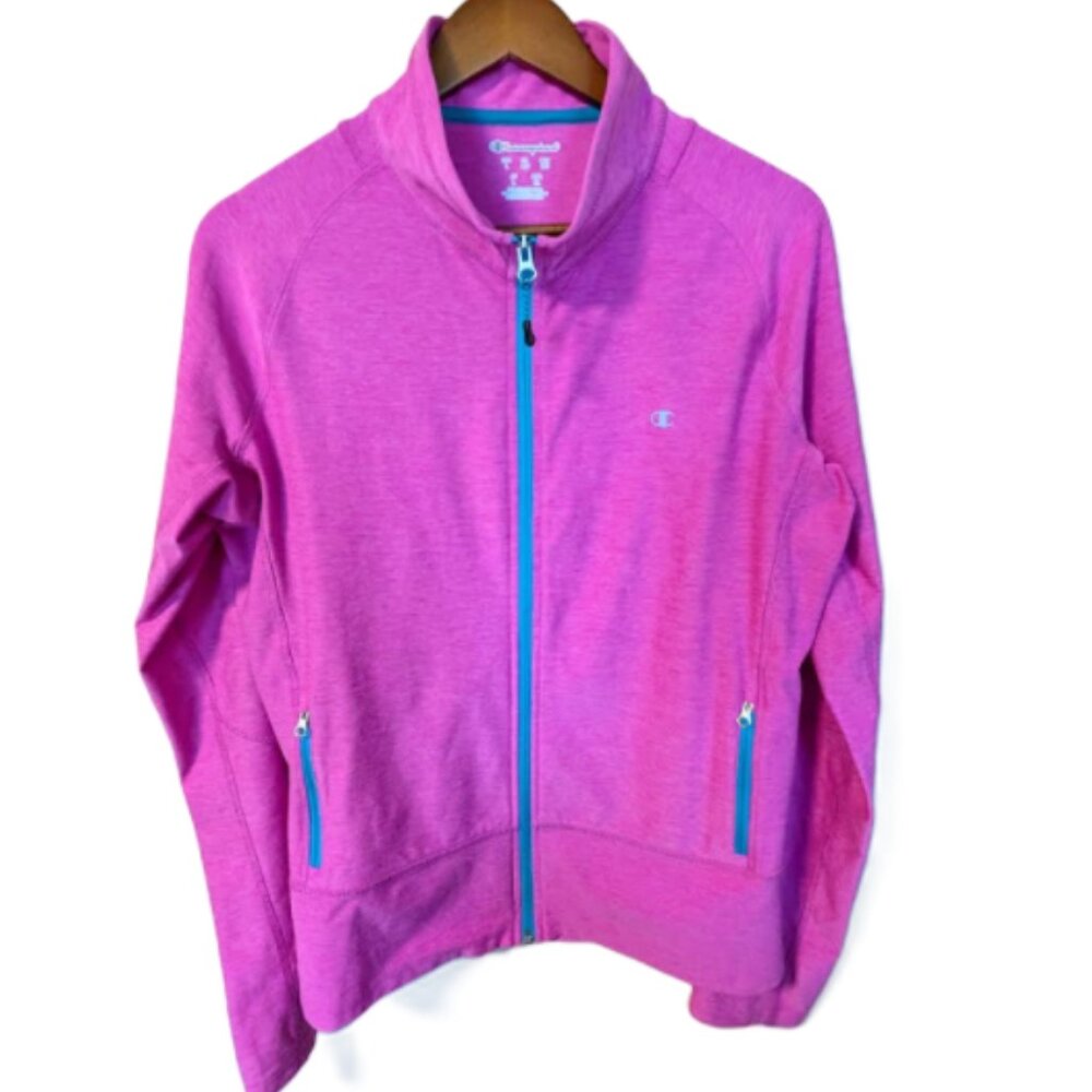 Champion Women's Athletic Zip Jacket with Turquoise Accents